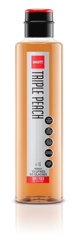 SHOTT Triple Peach Syrup 1Ltr