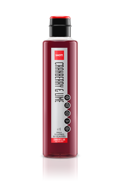 SHOTT Cranberry & Lime Syrup 1Ltr