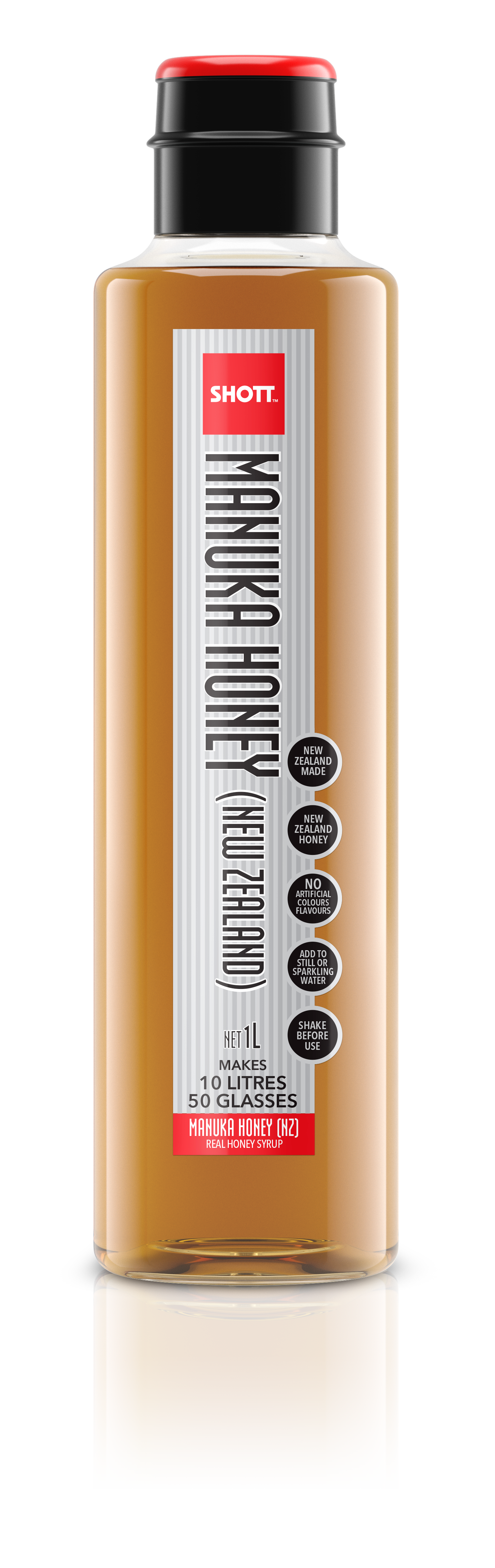 SHOTT Manuka Honey (New Zealand) Syrup 1Ltr