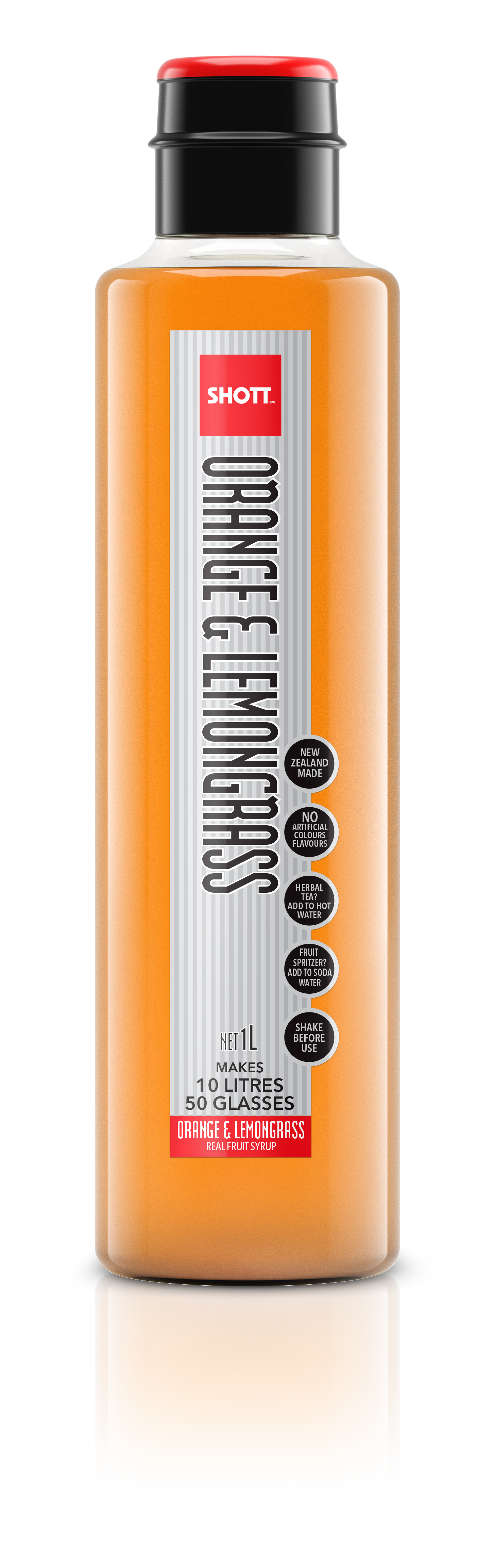 SHOTT Orange & Lemongrass Syrup 1Ltr
