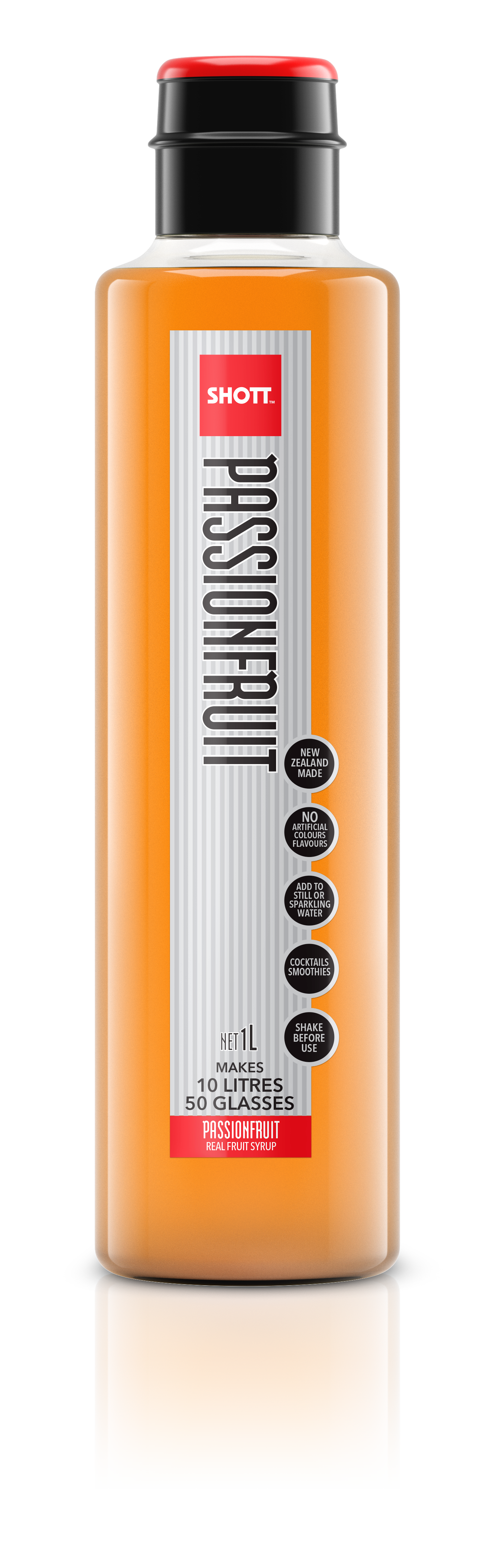 SHOTT Passionfruit Syrup 1Ltr