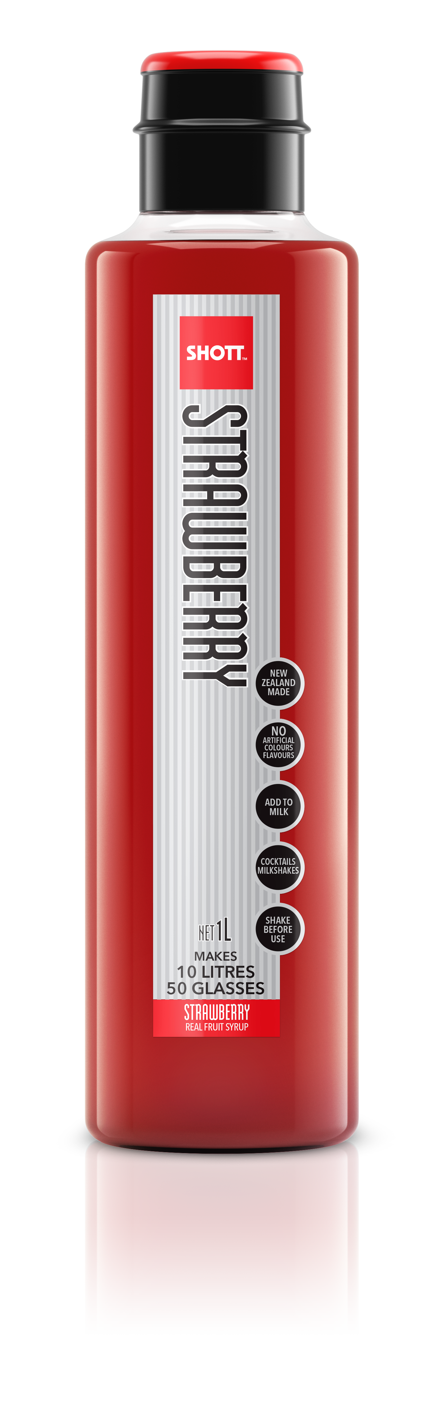 SHOTT Strawberry Syrup 1Ltr