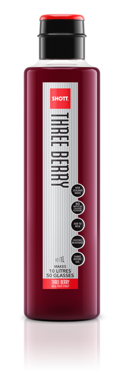 SHOTT Three Berry Syrup 1Ltr