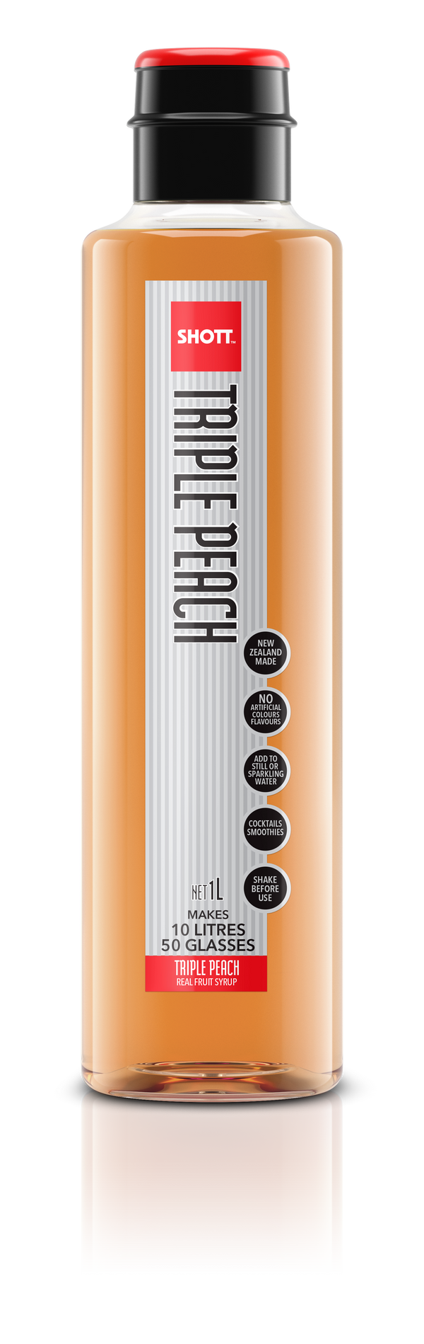 SHOTT Triple Peach Syrup 1Ltr