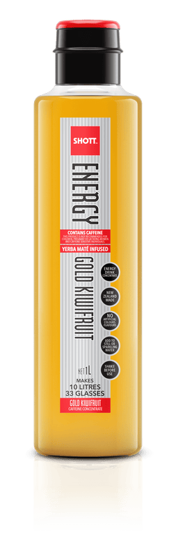 SHOTT Energy (Yerba Maté) GOLD KIWIFRUIT Syrup 1Ltr