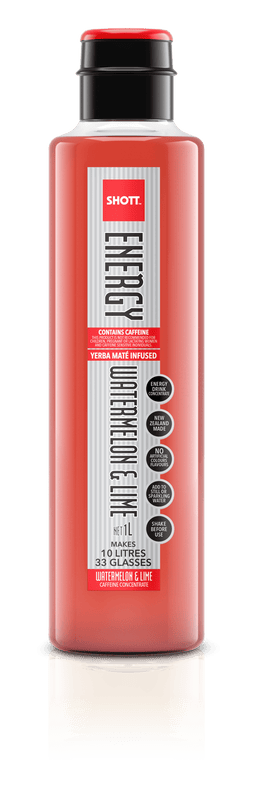 SHOTT Energy (Yerba Maté) WATERMELON & LIME Syrup 1Ltr