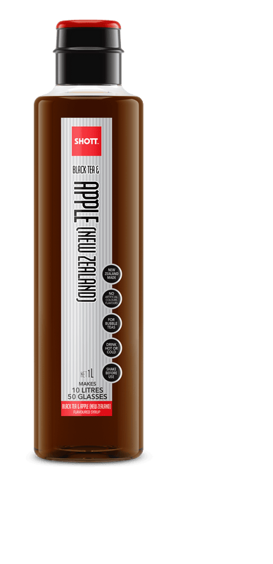 SHOTT Black Tea & Apple (New Zealand) Syrup 1Ltr