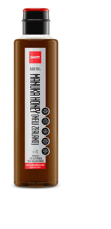 SHOTT Black Tea & Manuka Honey Syrup 1Ltr