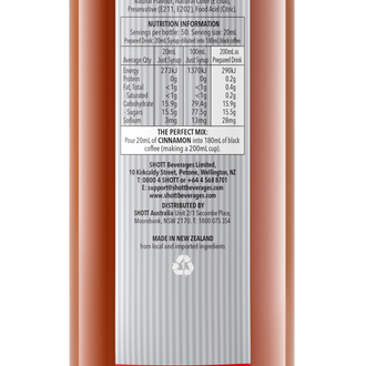SHOTT Cinnamon Syrup 1Ltr