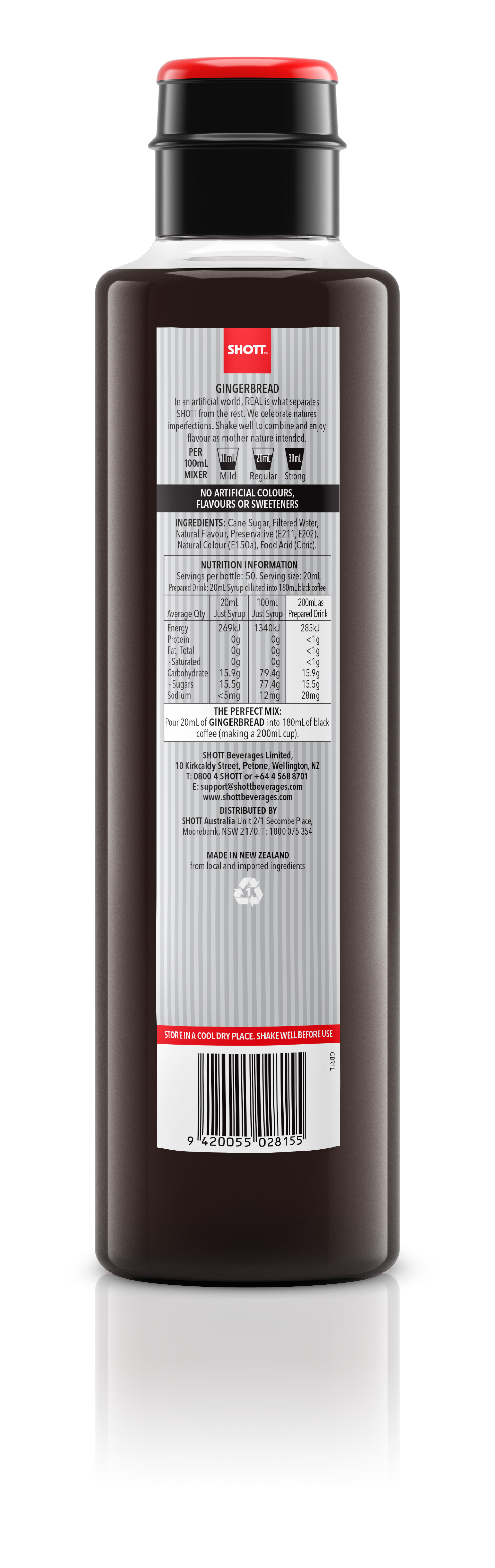 SHOTT Gingerbread Syrup 1Ltr