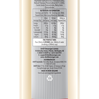 SHOTT Lychee Syrup 1Ltr