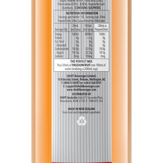 SHOTT Passionfruit Syrup 1Ltr