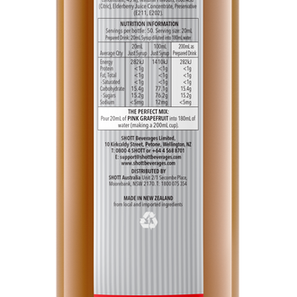 SHOTT Pink Grapefruit Syrup 1Ltr