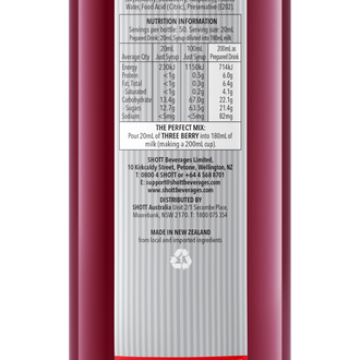 SHOTT Three Berry Syrup 1Ltr