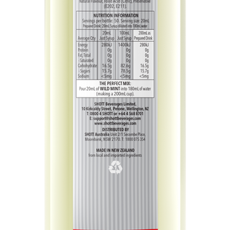 SHOTT Wild Mint Syrup 1Ltr