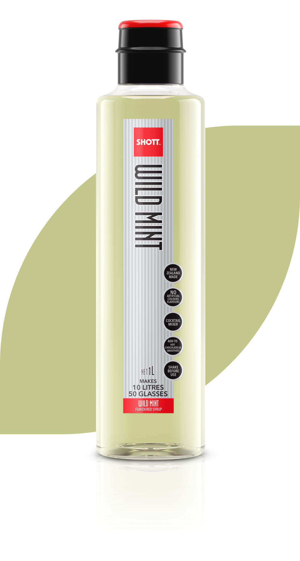 SHOTT Wild Mint Syrup 1Ltr